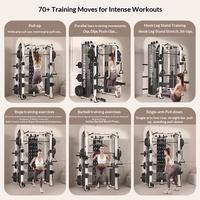 Machine Smith multifonctionnelle en acier pour la maison, rack à squats tout-en-un, appareil d'entraînement complet Flybird pour la musculation des jambes, unisexe