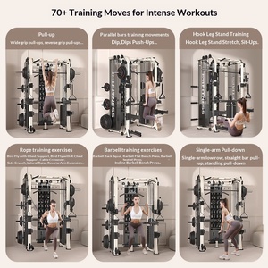 Máquina Smith Multifuncional de Acero para Gimnasio en Casa, Soporte para Sentadillas Todo en Uno, Entrenador Integral <span class=keywords><strong>Flybird</strong></span>, Modelo Unisex DZYD - Product Image 4