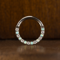 Cincin Hidung Titanium G23 Romantis untuk Pernikahan dan Pertunangan, Perhiasan Tubuh dengan Zirkon, Tindik Modis, Cocok Sebagai Hadiah
