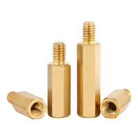 Entretoises de support de circuit imprimé (PCB) en laiton et cuivre pur, à tête hexagonale simple, longueur personnalisée M3 M4 M5 M6 M7 M8 M10, filetage mâle-femelle, pour usine