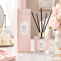 Diffuseurs à roseaux de luxe à marque privée, parfum d'ambiance 120 ml, flacon liquide, pour hôtels, vente en gros, parfum d'intérieur