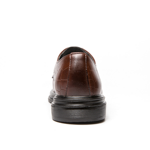 Chaussures habillées Oxford monobloc grande taille 37-46 <span class=keywords><strong>pour</strong></span> <span class=keywords><strong>homme</strong></span>, style simple, marron, <span class=keywords><strong>pour</strong></span> affaires et <span class=keywords><strong>mariage</strong></span> - Product Image 4