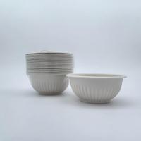 Bol jetable biodégradable en amidon de maïs, bol à soupe à base de plantes pour l'emballage de plats à emporter