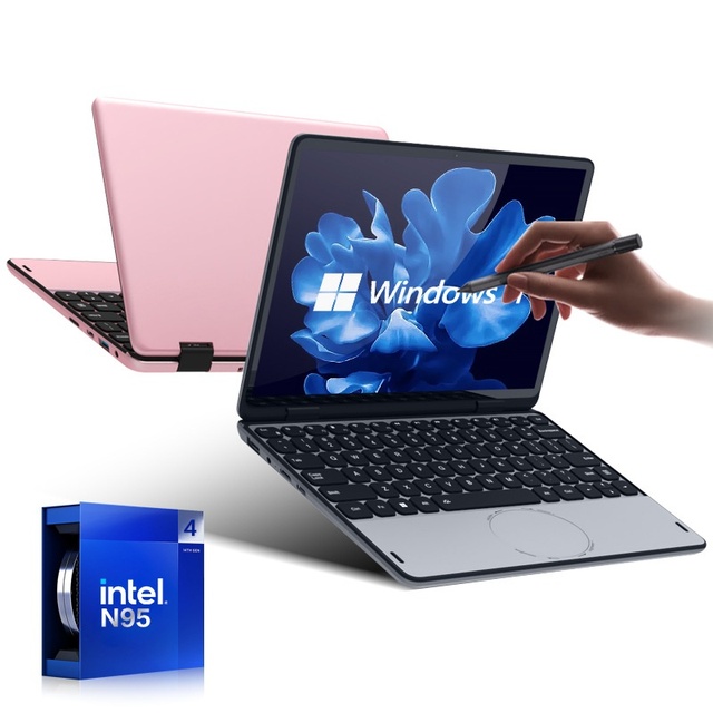 Cross-border Hot Sale Mini 360 Degree Folding 2-in-1 Laptop Intel Celeron N95 8GB 11inch IPS Touch Screen for School Office