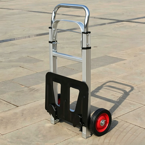 Carrello <span class=keywords><strong>a</strong></span> <span class=keywords><strong>Mano</strong></span> Pieghevole con Telaio in Alluminio, Convertibile, con Due <span class=keywords><strong>Ruote</strong></span> <span class=keywords><strong>per</strong></span> Uso Industriale e in Magazzino - Product Image 6