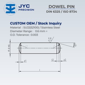 เดือยหมุดเจียรละเอียดแบบกำหนดเอง - Product Image 2