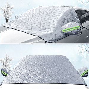 แผ่นบังแดดรถยนต์แบบครึ่งคัน ยี่ห้อ Ekos Snow Shield ผลิตจากอลูมิเนียมฟิล์มหนาพิเศษ กันน้ำ กันหิมะ กันน้ำแข็ง - Product Image 1