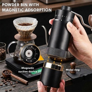 เครื่องบดกาแฟแบบแมนนวลระดับพรีเมียม ดีไซน์แม่เหล็กดูด ปรับได้ด้วยระบบ CNC ใบมีดทรงกรวย เครื่องบดมือสำหรับกาแฟชนิดพิเศษ ตัวเครื่องทำจากโลหะ - Product Image 6