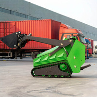 Mini Skid Steer Loader dengan Mesin Baru 20hp-25Hp, Mini Skid Steer Loader Crawler Harga Murah untuk Dijual