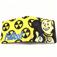 Portefeuille en PU Fallout Vault Boy, figurine de jeu populaire, pour homme, mignon, version Q, cadeau d'anniversaire