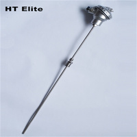 Produsen Cina Sensor Termokopel Tipe K Platinum Rhodium Suhu Tinggi 1200c dengan Tabung Keramik untuk Tungku