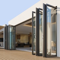 Portes coulissantes pour maisons, portes intérieures pliantes, portail avant en verre, pergola, porte coulissante sans rail, entrée extérieure