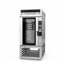 Four à convection à air chaud commercial, 5, 10, 15 plateaux, en acier inoxydable, électrique, à gaz, pour la cuisson du pain et des pizzas