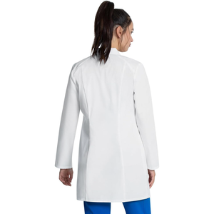 Camice Bianco Professionale da Donna per Medici e Infermieri, con Colletto a Risvolto, Maniche Lunghe e Tasche, Uniforme Ospedaliera - Product Image 6