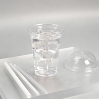 Gobelets écologiques en PLA pour boissons froides, impression personnalisée, gobelets jetables pour bubble tea, plusieurs tailles, vente en gros