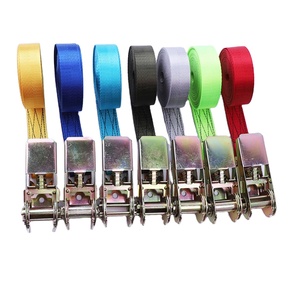 Sangles d'arrimage à cliquet avec crochets doubles en <span class=keywords><strong>J</strong></span>, sangles robustes pour camion, remorque, moto, bateau, transport de marchandises - Product Image 1