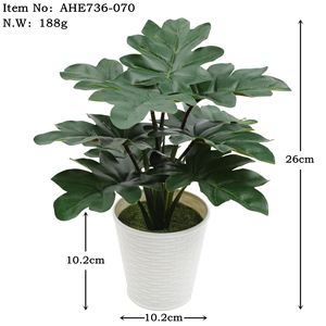 Plantes artificielles en pot Guanyi 10cm-30cm en caoutchouc souple pour la décoration de la maison, du bureau et des mariages - Product Image 2