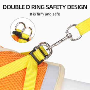 Ensemble de harnais pour animaux de compagnie réglable pour chiens Nouvelle couleur Respirant Réfléchissant Gilet doux en polyester Harnais pour chats et chiens - Product Image 5