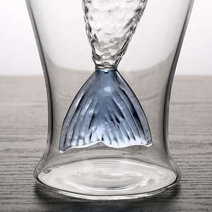 ถ้วยแก้วใส่น้ำผลไม้ผนังสองชั้นทรงป<span class=keywords><strong>ล</strong></span>าถ้วยค็อก<span class=keywords><strong>เท</strong></span><span class=keywords><strong>ล</strong></span>สำหรับงานปาร์ตี้ทำความสะอาดง่าย - Product Image 4