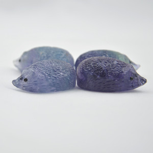 36*21*15mm Petite sculpture sur pierre de <span class=keywords><strong>Fluorite</strong></span> naturelle Hérisson sculpture pour <span class=keywords><strong>la</strong></span> décoration intérieure - Product Image 6