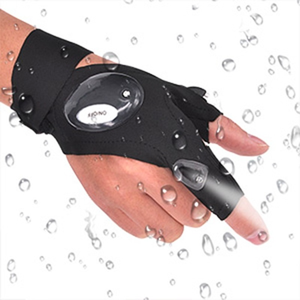 Fingerless <b>Glove</b> LED Flashlight Waterproof <b>Torch</b> Outdoor Tool Fishing Camping Hiking Survival Multi Light Tool - Product Image 3