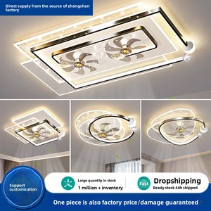 2025 nuevo modelo de luz de <span class=keywords><strong>techo</strong></span> LED de voz inteligente diseño moderno Control remoto Zhongshan iluminación para sala de estar dormitorio comedor - Product Image 5