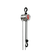 Palans à chaîne manuels en alliage d'aluminium léger TOYO-INTL 360 °   Crochet rotatif G80 pour chaîne, tête fermée anti-poussière