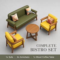 Meubles de style café chaud pour chaises de table de restaurant Table à manger ensemble de restaurant moderne en bois ensemble de salle à manger 4 places