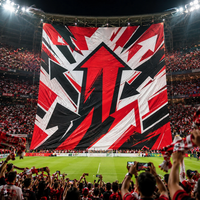 Bannière géante pour supporters de football, affichage pour matchs, bannière pour événements sportifs, impression grand format, bannière Tifo pour stade, personnalisable