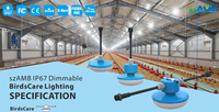 Ampoule LED pour élevage avicole 9W 15W sans scintillement, intensité réglable, éclairage pour poulailler