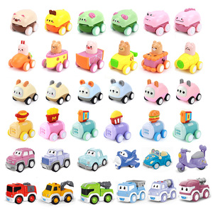 Nouvelles mini voitures de ville bon marché à tirer en arrière, camions, jouets, véhicules, ensemble de modèles de voitures, voitures à friction, voitures en métal moulé sous pression, jeu éducatif - Product Image 1