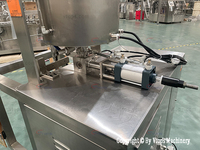 Machine de remplissage et de scellage de sachets de sauce chili en promotion, machine d'emballage à scellage arrière pour mayonnaise, machine de remplissage et de scellage de pots de miel