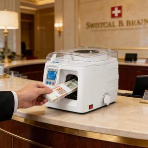 Procesador de Efectivo Bancario de Alta Eficiencia RUIFA, con Empaquetado Automático Inteligente, Pantalla LCD de <span class=keywords><strong>Estado</strong></span>, Accionamiento Mecánico, 220V, Alta Seguridad, Portátil - Product Image 5