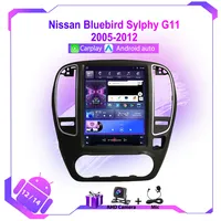 Radio Android verticale 9,7 pouces pour Nissan Bluebird Sylphy G11 2005 - 2012 Lecteur multimédia de voiture Navigation GPS Carplay sans fil