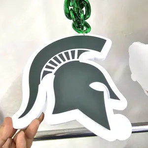 Michigan State University Spartans Fan Chain Collar Personalizar Logo 3D EVA Espuma Collar de gran tamaño