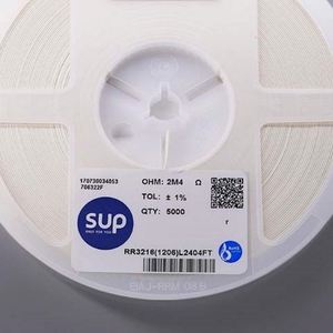 Manufacturer Direct RR3216 1206L2404FT 1206 3216 Resistors Chip Resistors SMD Resistors 2.4Mohm 1% 1/4W Thick Film Resistor - Product Image 1