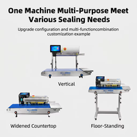 Machine de scellage de sacs Willita Intelligent Continuous Band Sealer avec imprimante jet d'encre pour la codification de la date d'expiration