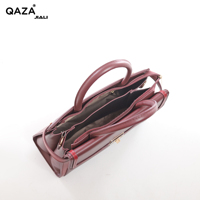 Sacs à main QAZA pour femmes, ensemble de 2 pièces en cuir PU avec bordure contrastée, sac à main élégant de créateur pour femmes