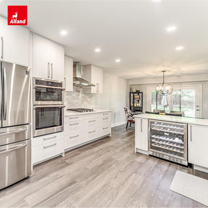 Mobili da <span class=keywords><strong>Cucina</strong></span> Moderni Alland Store con <span class=keywords><strong>Ante</strong></span> Bianche Crema Laccate Lucide e Sistema Automatico Touch - Product Image 2