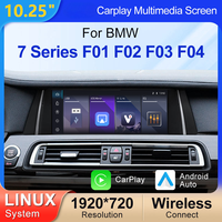Écran tactile de 10,25 pouces avec système Linux, CarPlay sans fil, Android Auto, support de tableau de bord, navigation automobile, vidéo, musique, BMW Série 7