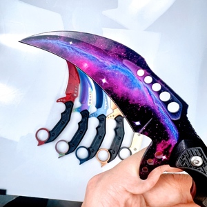 Cuchillo de Hoja Fija No Afilada, Estilo Mariposa, Práctico y Seguro, para Caza, Entrenamiento, Actividades al Aire Libre, Venta Directa al Por Mayor - Product Image 4