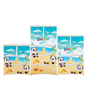 <span class=keywords><strong>Armario</strong></span> de Almacenamiento de Plástico con Diseño de Oso de Dibujos Animados de <span class=keywords><strong>60</strong></span> cm de <span class=keywords><strong>Ancho</strong></span>, Mueble para el Dormitorio Infantil - Product Image 1