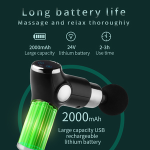 Mini 32 Speed LCD <b>Screen</b> Handheld <b>Vibration</b> Body Massager Muscle Fascia Massage Gun - Product Image 6