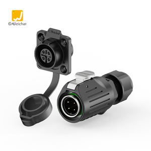 E-Weichat最新のLP16プラグ4ピン屋外LED照明電線接続IP68防水ケーブルコネクタ - Product Image 3