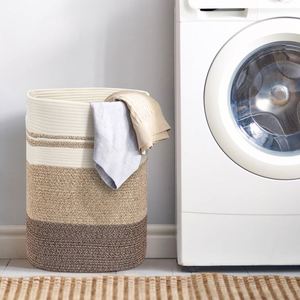 ตะกร้าหวายสานแบบเปิดตามธรรมชาติตะกร้าใส่ขนมปังดีไซน์ทรงลูกบาศก์สำหรับซักผ้าทำจากไม้ไผ่สานชื่อ10.5 - Product Image 5