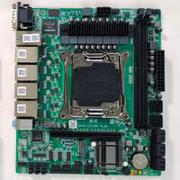 BKHD Logo kustom DIY Intel C612 10 Bay NAS ITX Intel 6Lan 2.5G Motherboard untuk mikrofon CentOS Router lembut Server E5 X99