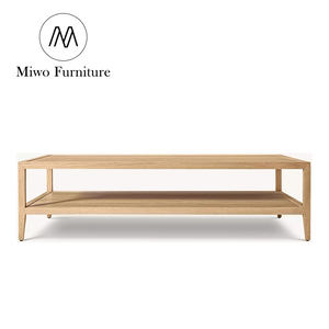 Fransız çağdaş Modern antika eski klasik oturma odası merkezi sehpa otel mobilya meşe dikdörtgen kokteyl masası - Product Image 6