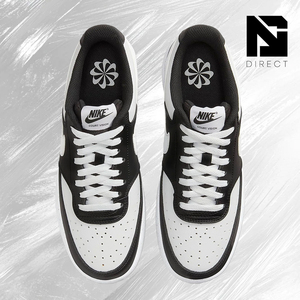 Nike Wmns Court Vision Low Next Nature 'สีดำสีขาว' รองเท้าลำลองแบบผูกเชือกสำหรับผู้หญิง - Product Image 3