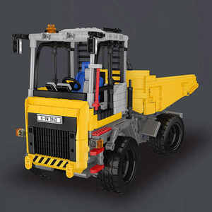 Camion à benne basculante à charnière grue véhicule blocs de construction crochet levage voiture remorque remorquage éducatif bricolage 50 pièces 1:32 échelle modèle jouets pour - Product Image 1