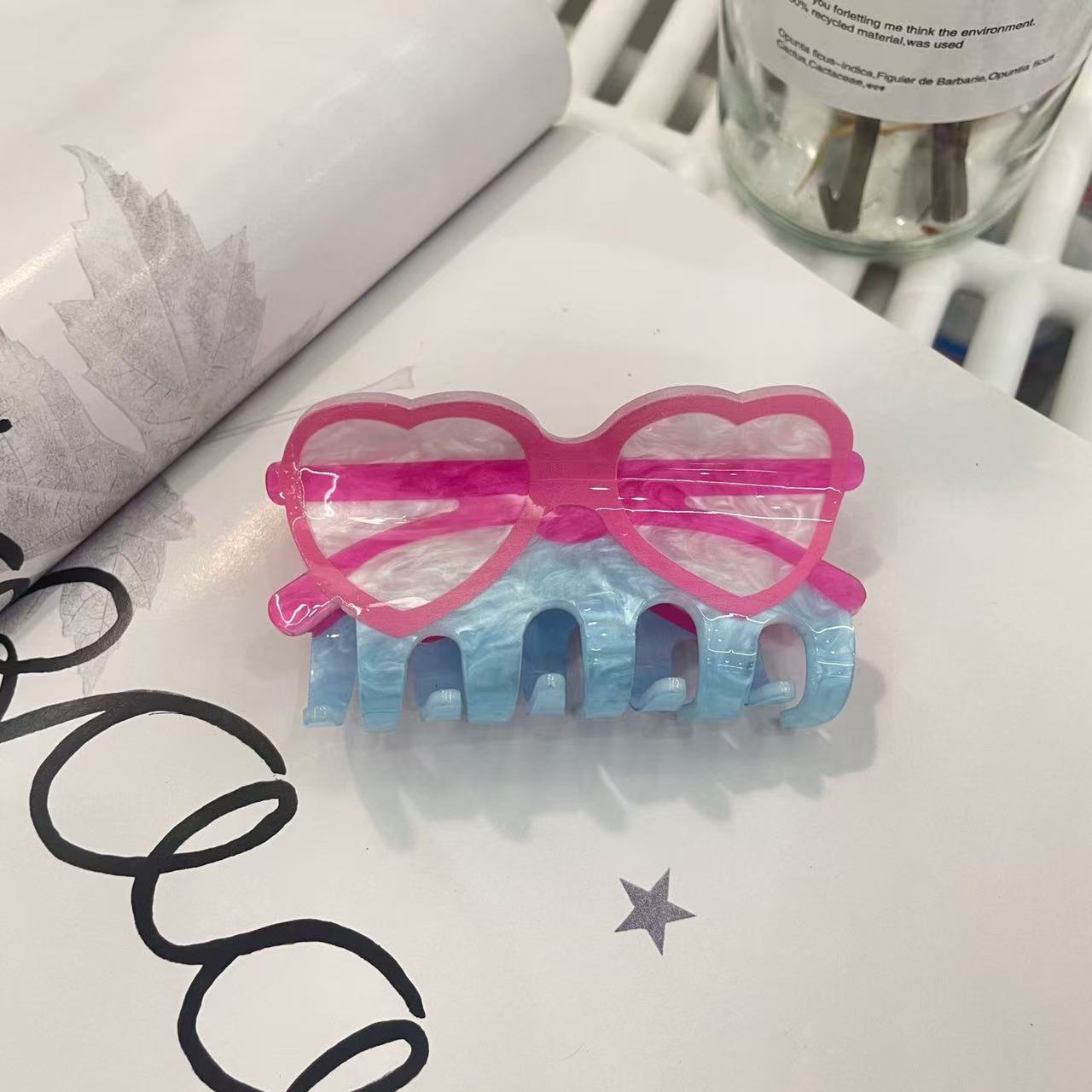 forme de verre bleu 8 cm